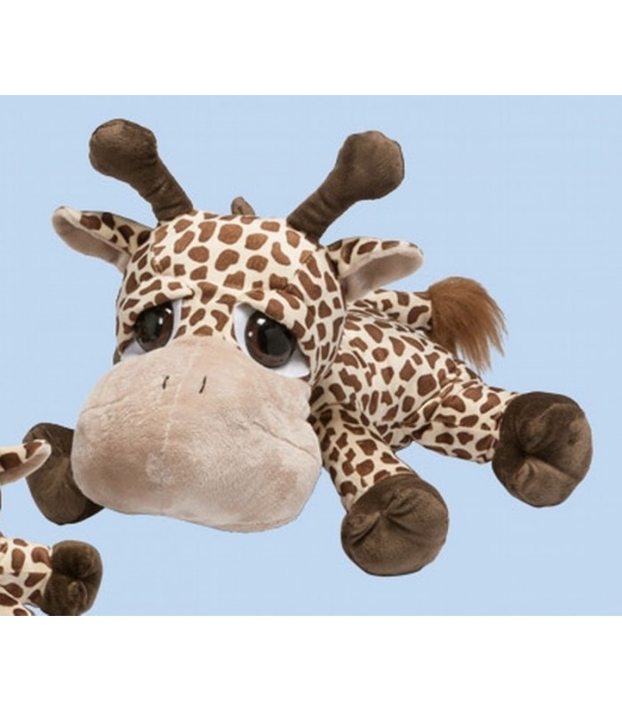 gedragen Antagonist slijtage Knuffeldier Liggende Giraffe met grote ogen 28 cm