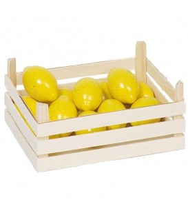 Houten kistje met citroenen
