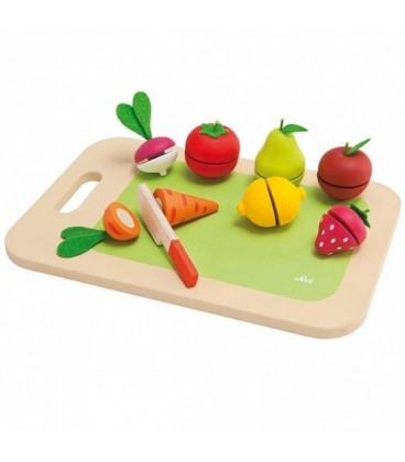 Sevi Snijplank met fruit en groente 9-delig