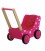 Houten Poppenwagen roze witte stippen | Simply for kids