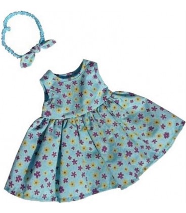 Poppen Jurk Turquoise | Mini Mommy | 29-32cm Poppen Jurk Turquoise | Mini Mommy | 29-32cm