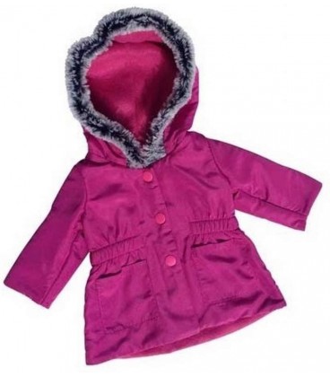Poppen Winterjas Bordeaux | Mini Mommy | 29-32 cm Poppen Winterjas Bordeaux | Mini Mommy | 29-32 cm