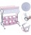 Commode en babybad combinatie in 1 | Mobiele Verzorgingstafel | kleur roze