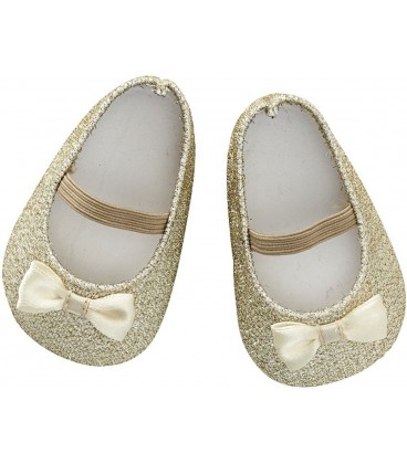 byASTRUP Poppenschoentjes Glitter Goud 50 cm | ByAstrup specialist byASTRUP Poppenschoentjes Glitter Goud 50 cm | ByAstrup specialist