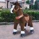 Ponycycle donkerBruin Paard U421 voor kinderen van 4 tot 9 jaar