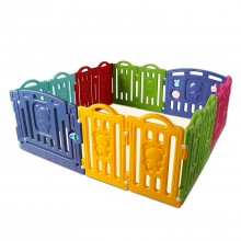 Grondbox gekleurde beertjes | playpen/kruipbox met 14 hekjes