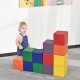 12 speelblokken - hoogwaardig foam - kunstleer - 20x20 cm