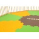 Speelmat voor grondbox Strolch® 1 + 7 - Kleur groen oranje