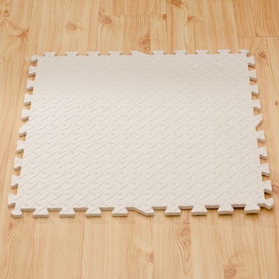 Puzzelmat met 4 Witte Tegels - 120 x120 cm - Eva Foam