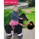 Ponycycle Zwart Paard Ux426 met handrem 3-5 jaar