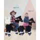 Ponycycle Zwart Paard Ux426 voor kinderen van 4 tot 9 jaar