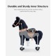 Ponycycle Zwart Paard Ux426 voor kinderen van 4 tot 9 jaar