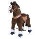 Ponycycle donkerBruin Paard Ux521 