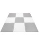 Grote Puzzelmat Grijs/Wit | Dikke tegels | 179 x 179 cm