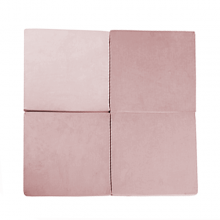 Grote speelmat van hoogwaardig foam - 120x120 cm - opvouwbaar - Roze
