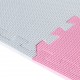 Babyduck puzzelmat 180 x 180 cm | Kleuren: Roze, Wit Grijs