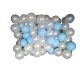 Ballenbak ballen set met 150 ballen | Kleuren: Licht Blauw, Parel en Opalescent