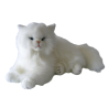 Liggende witte Perzische Kat 30 cm