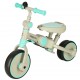 Driewieler Trike Fix V4 | Met luifel | inklapbaar | Kleur turquoise/grijs