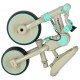 Driewieler Trike Fix V4 | Met luifel | inklapbaar | Kleur turquoise/grijs